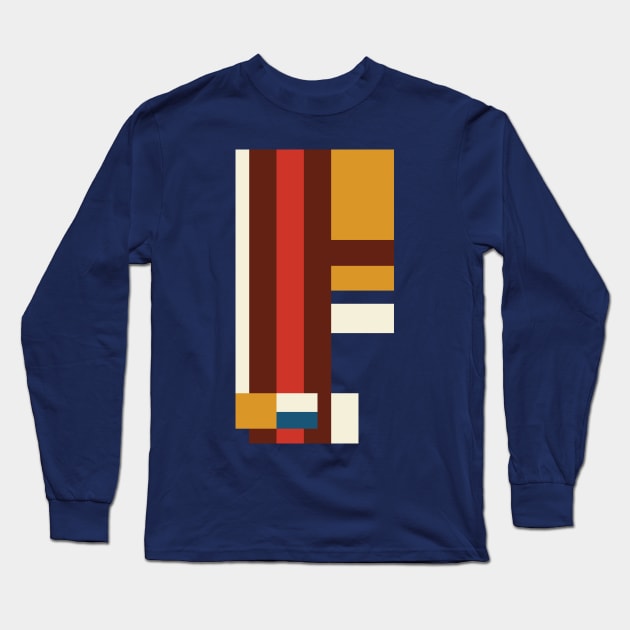 Modernist Stripes Long Sleeve T-Shirt by modernistdesign